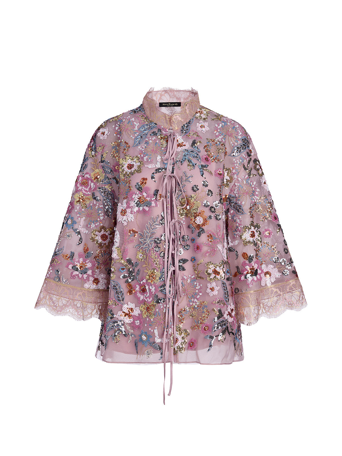 Multicolor Sequin Embroidered Blouse