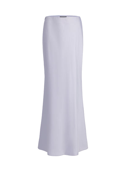 Acetate Satin Mermaid Maxi Skirt