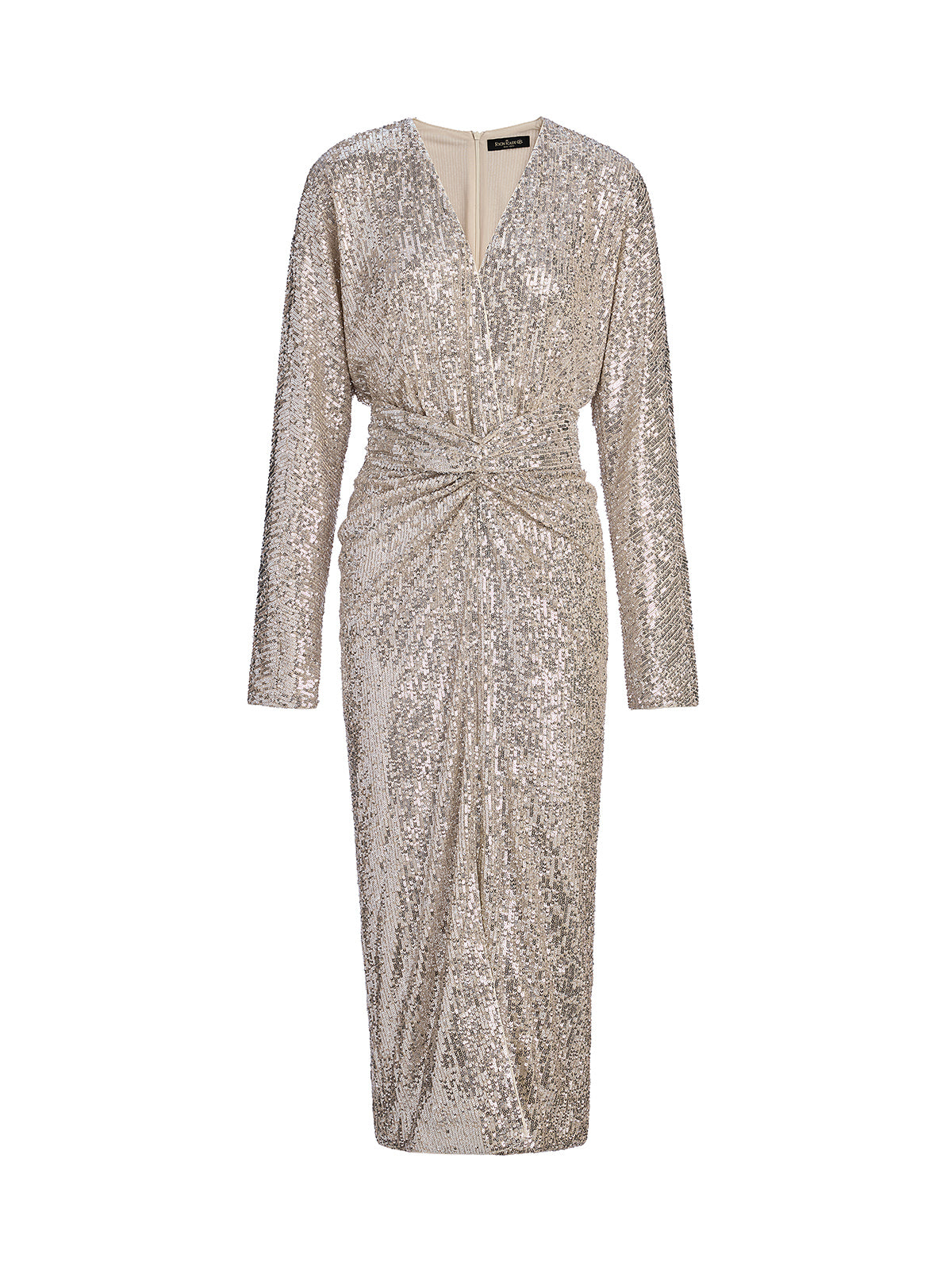 Elegant V-Neck Sequin Dress