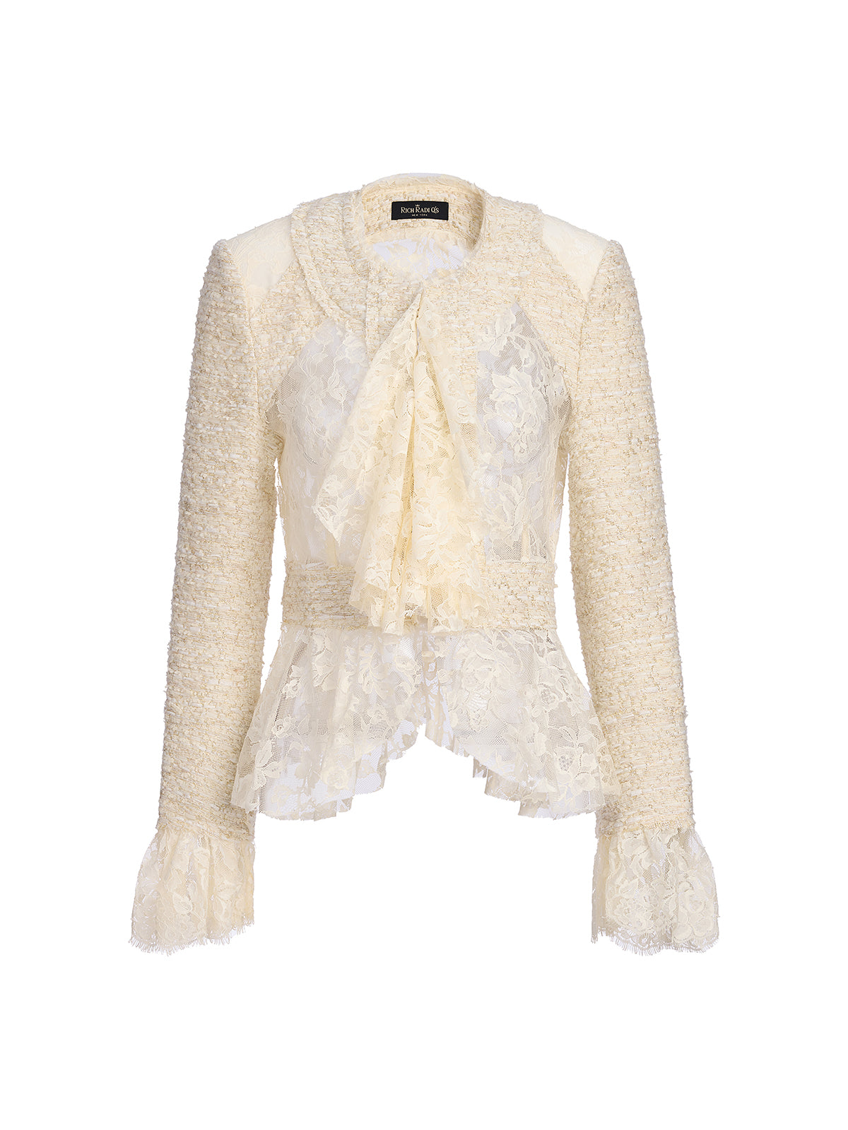 French Lace Tweed Patchwork Jacket