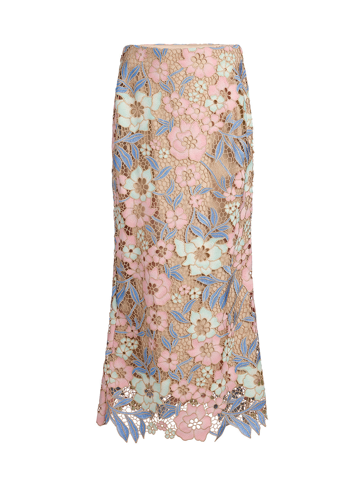 Custom Guipure Lace Floral Skirt