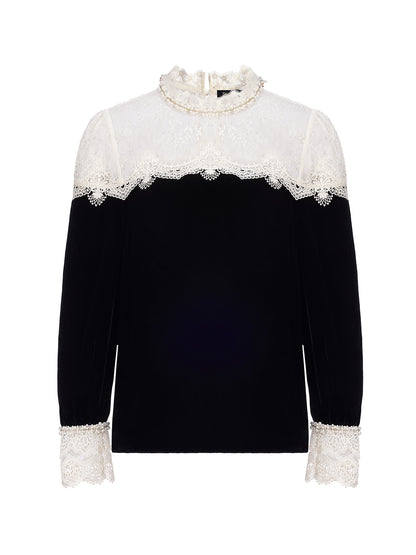 Lace Velvet Luxe Top