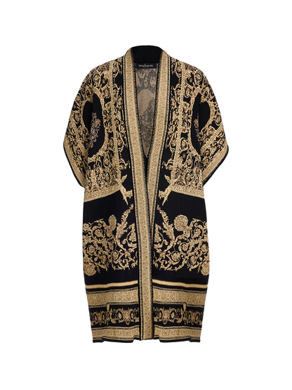 Regal Knit Jacquard Cardigan