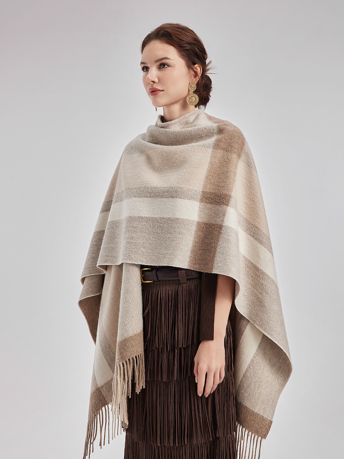 Australian Cashmere Tassel Cape