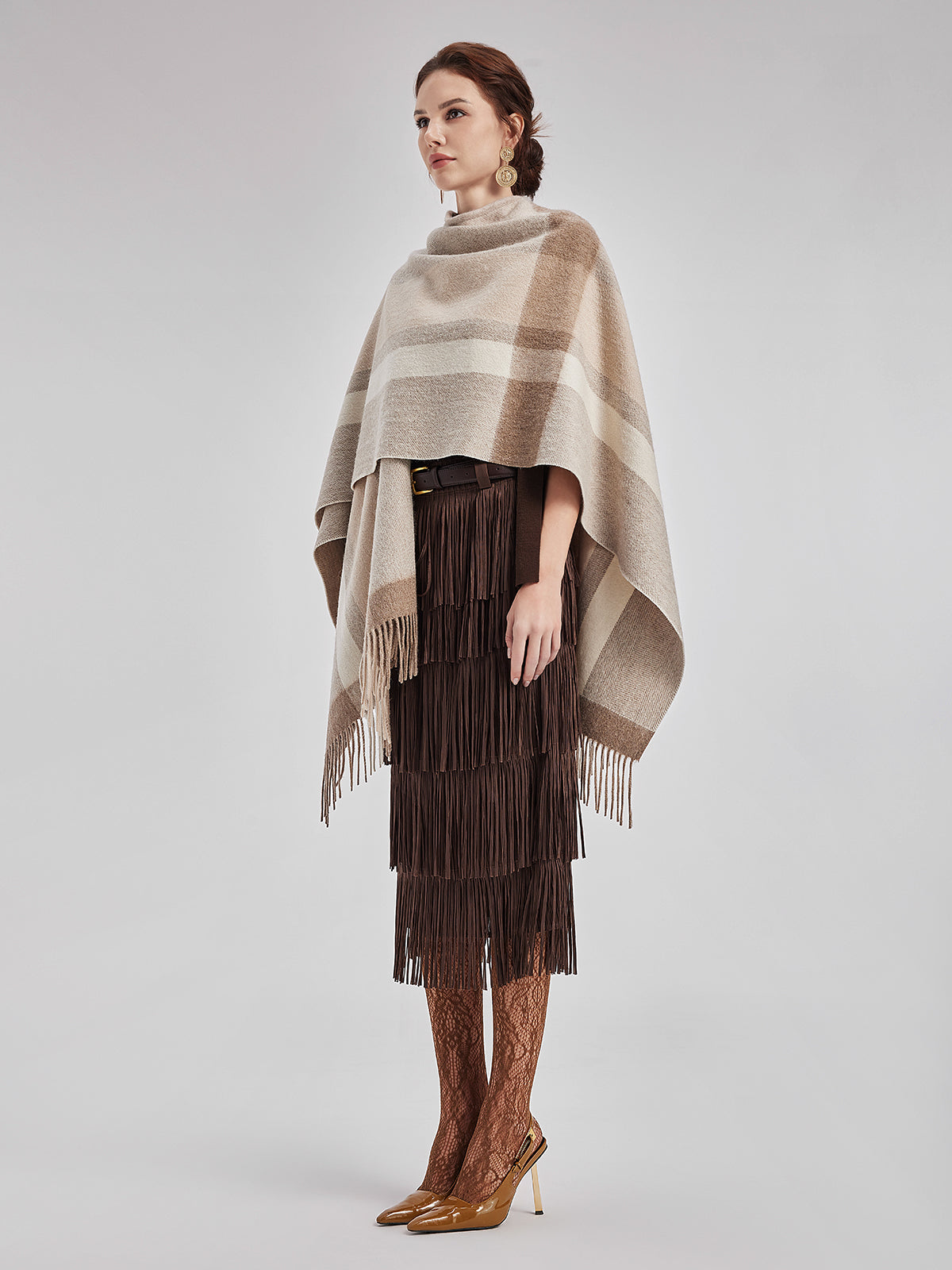 Australian Cashmere Tassel Cape