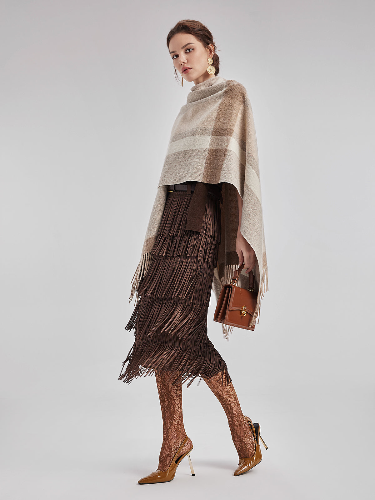 Australian Cashmere Tassel Cape