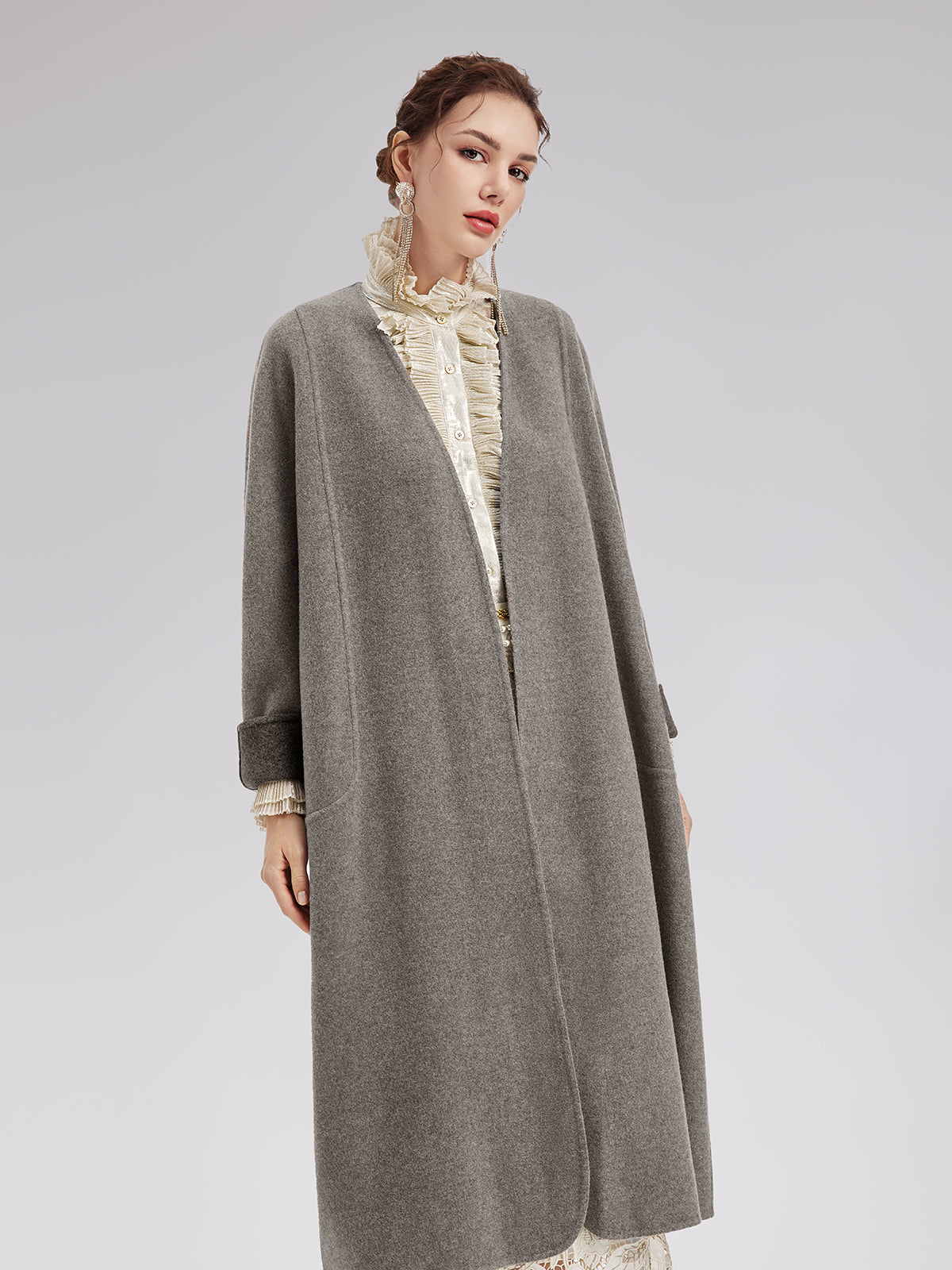 Australian Cashmere Cocoon Coat