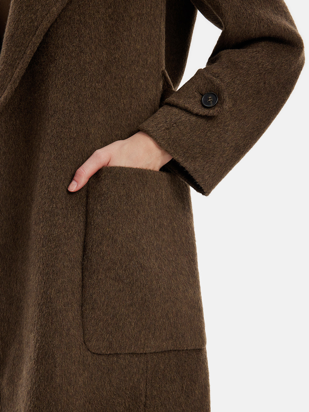 Peruvian Alpaca Wool Lapel Coat