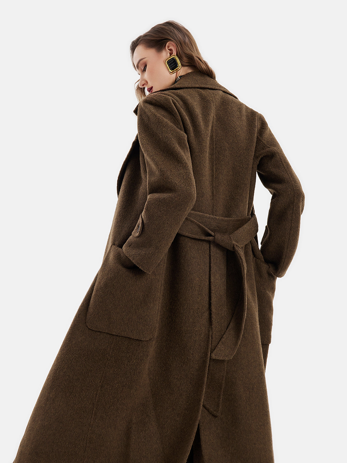 Peruvian Alpaca Wool Lapel Coat