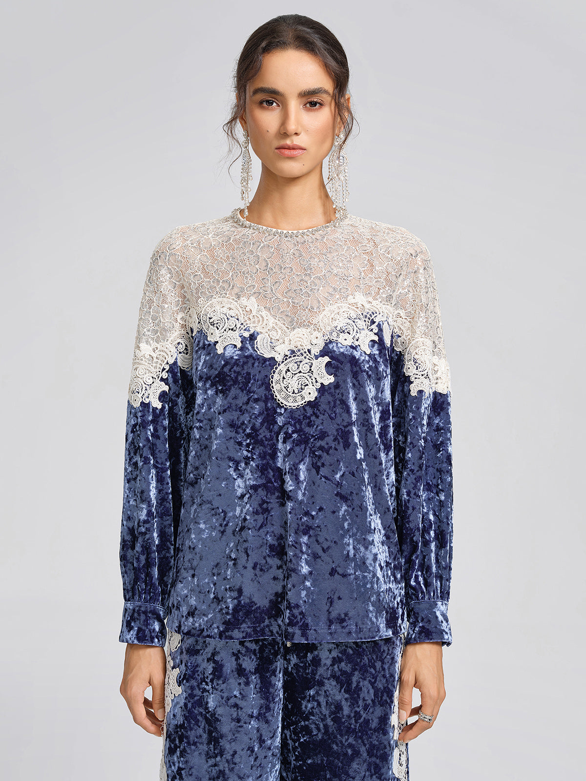 Velvet Vintage Lace Trim Set