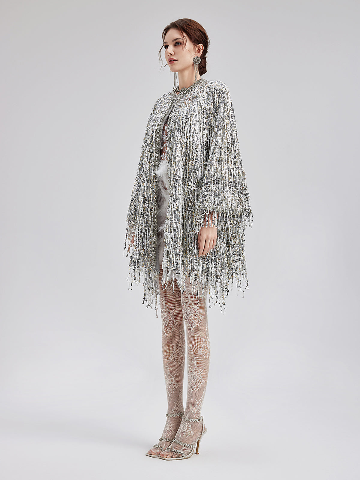 Minimal garment with smooth texture and refined cut
