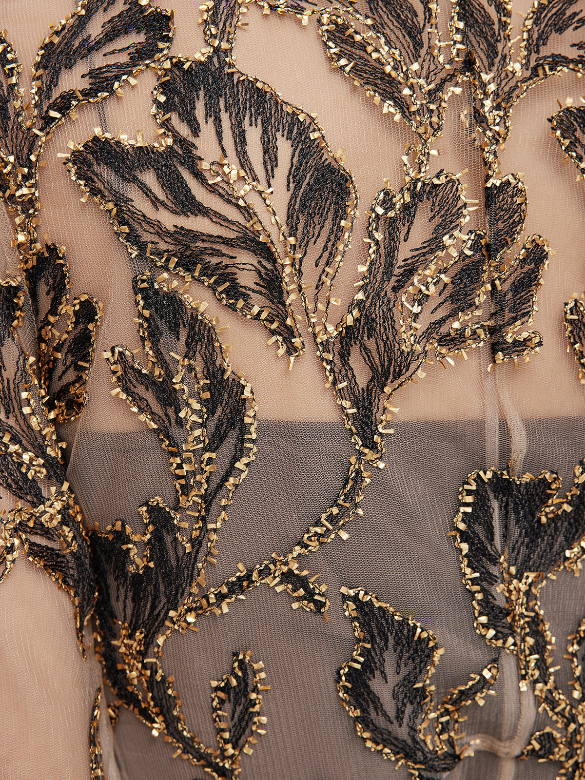 Custom Italian Floral Jacquard Dress (Belt Included)