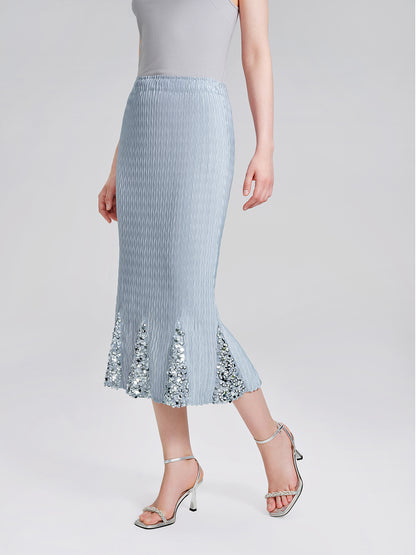 Pleated Sequin Mermaid Set