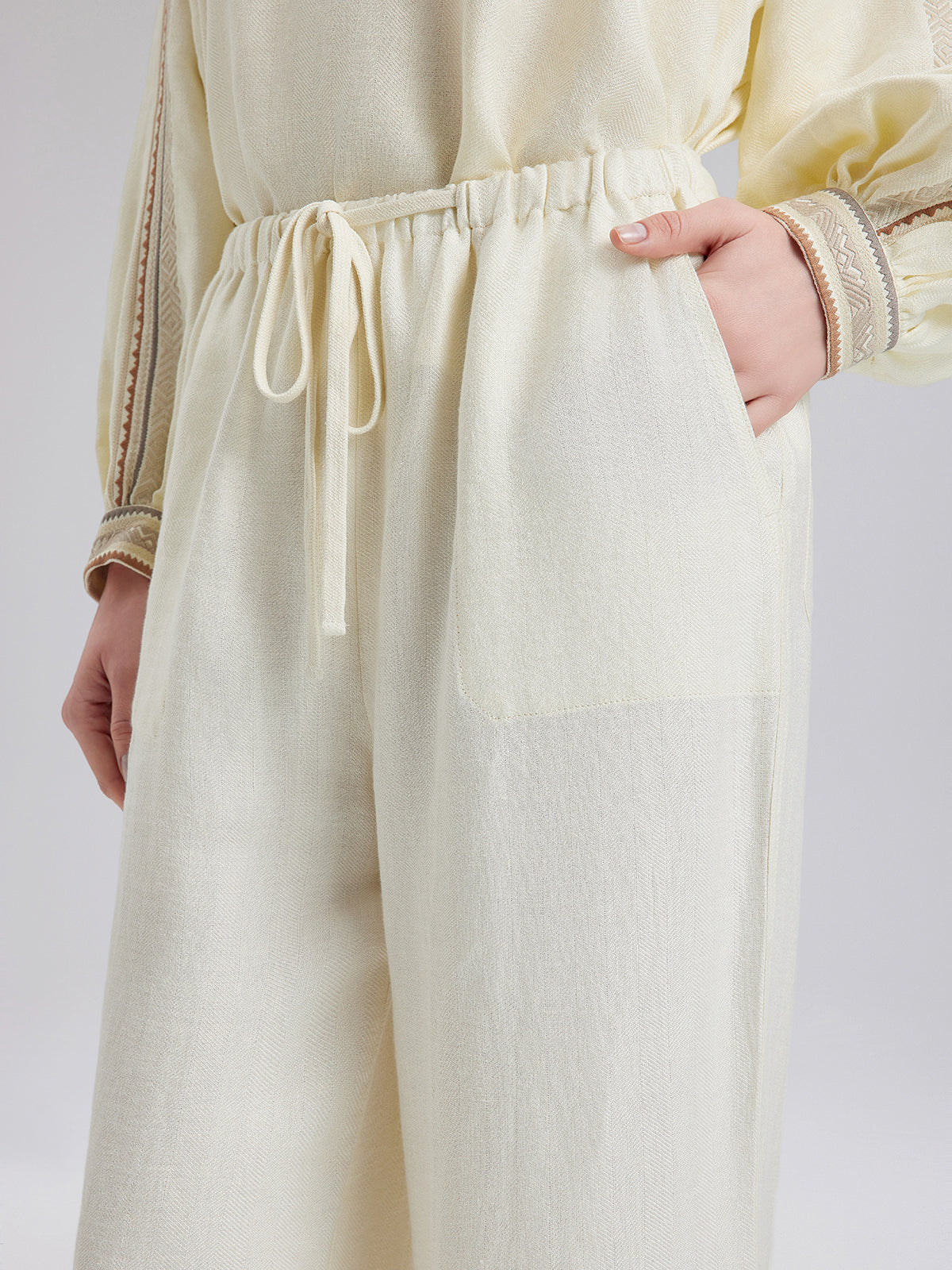 Lightweight Linen Drawstring Pants