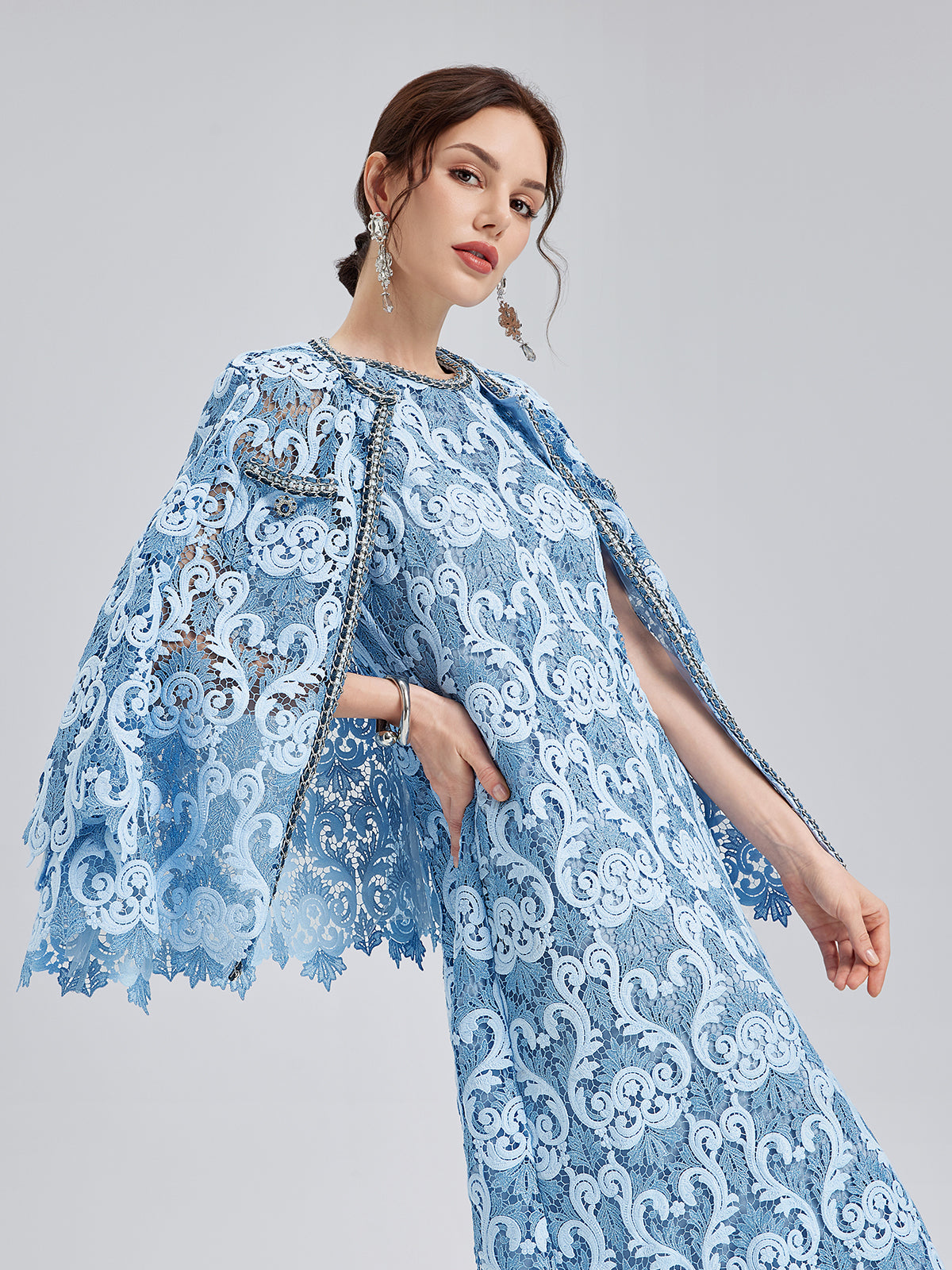 Final Sale | Baroque Two-Tone Lace Jacket