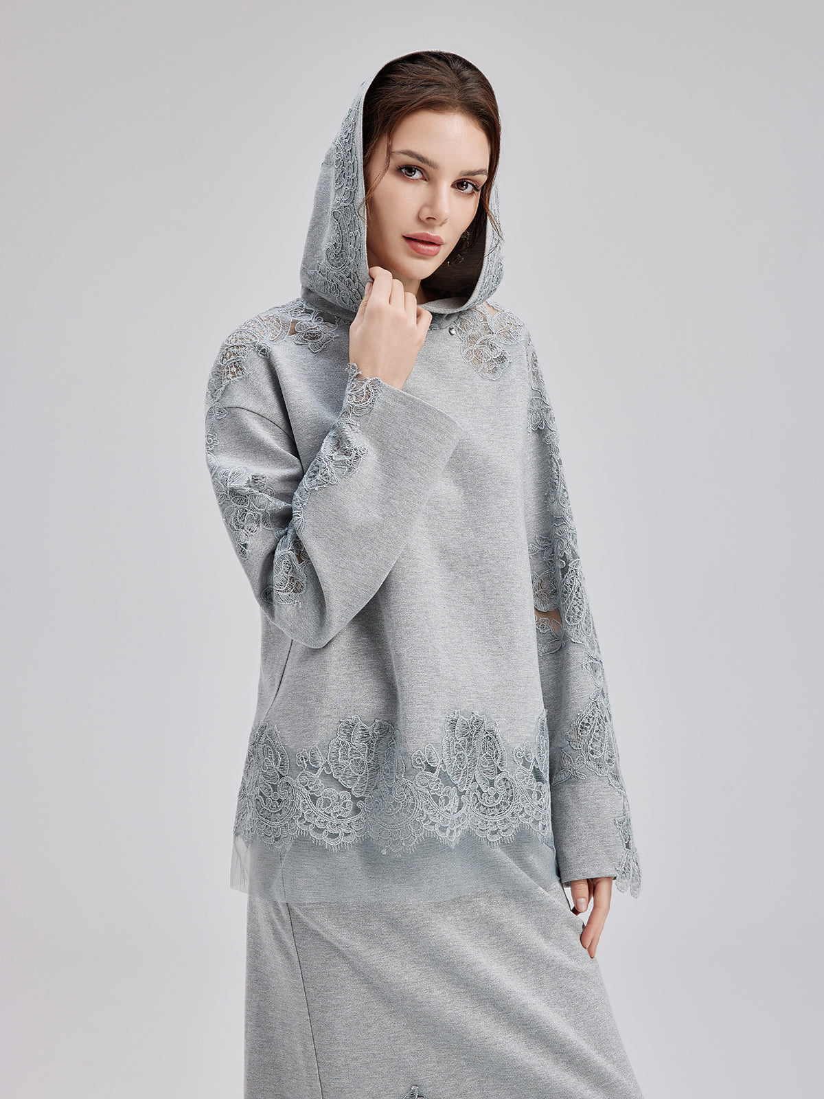 Minimal garment with smooth texture and simple structure