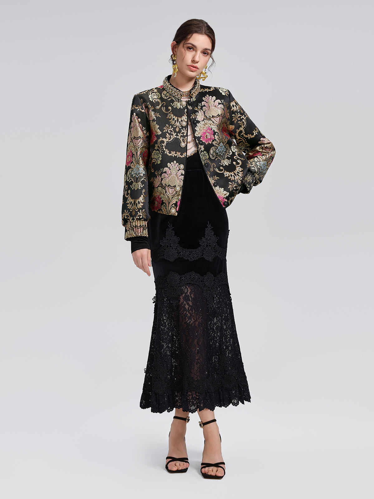 Premium designer dress with detailed finish