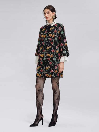 3D Hand-Beaded Statement Jacket