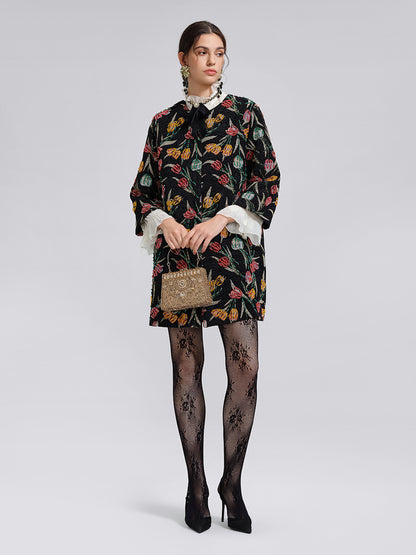 3D Hand-Beaded Statement Jacket