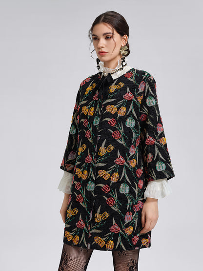 3D Hand-Beaded Statement Jacket