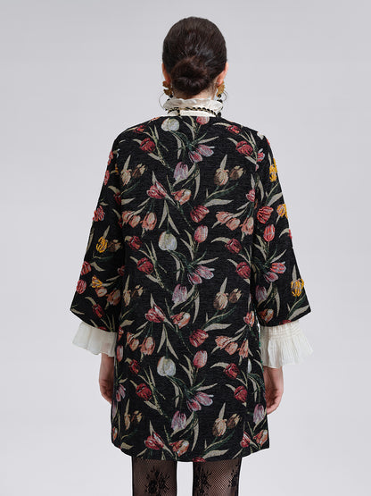 3D Hand-Beaded Statement Jacket