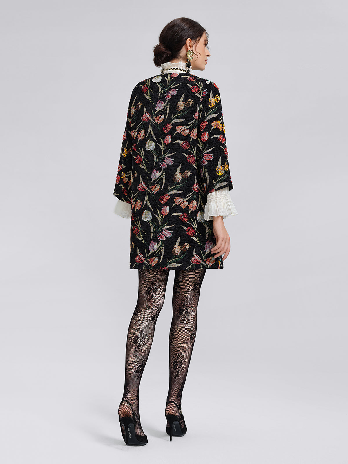 3D Hand-Beaded Statement Jacket