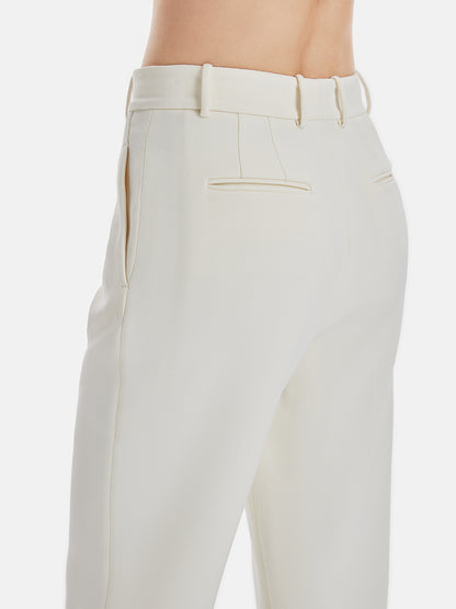 High-Waist Feather Trim Pants - Satr Queen