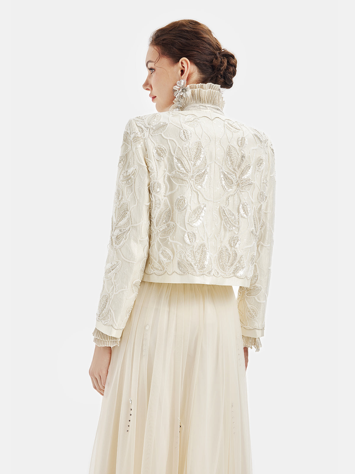 Relief Embroidered Court Jewel Jacket