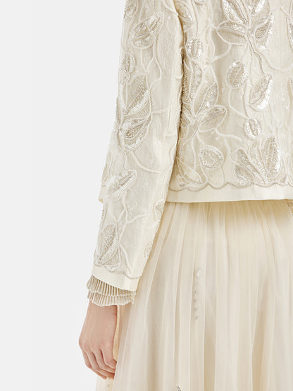 Relief Embroidered Court Jewel Jacket