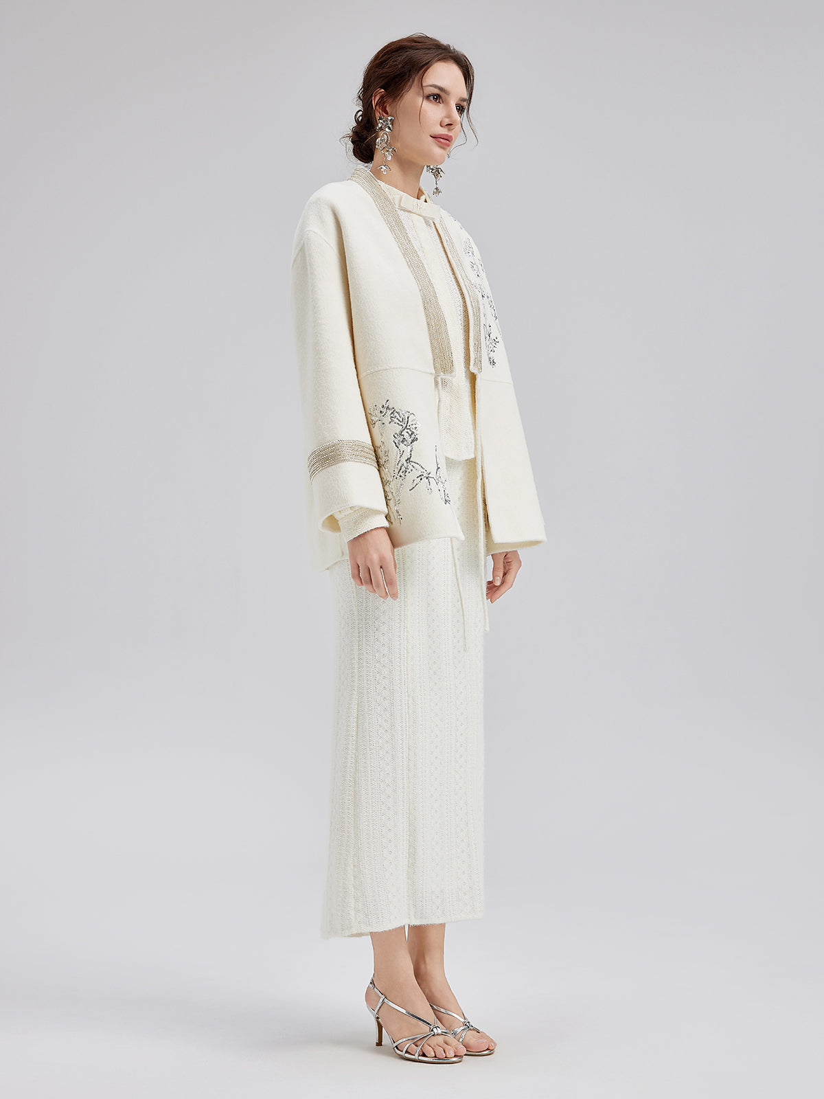 Italian Wool Embroidered Coat