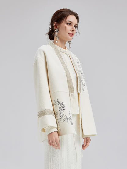 Italian Wool Embroidered Coat