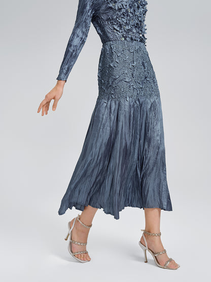 Handcrafted Pleated Texture Beaded Set