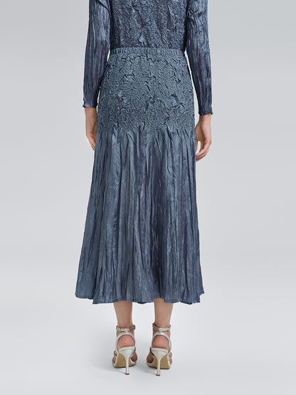 Handcrafted Pleated Texture Beaded Set