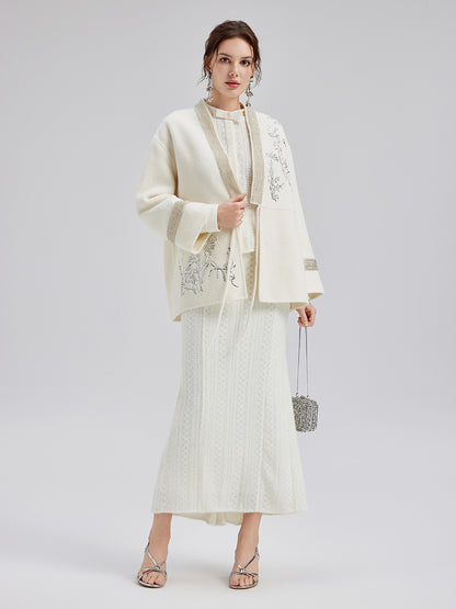 Italian Wool Embroidered Coat