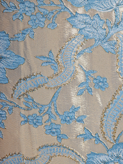 Court-Inspired Rhinestone Jacquard Lace Coat