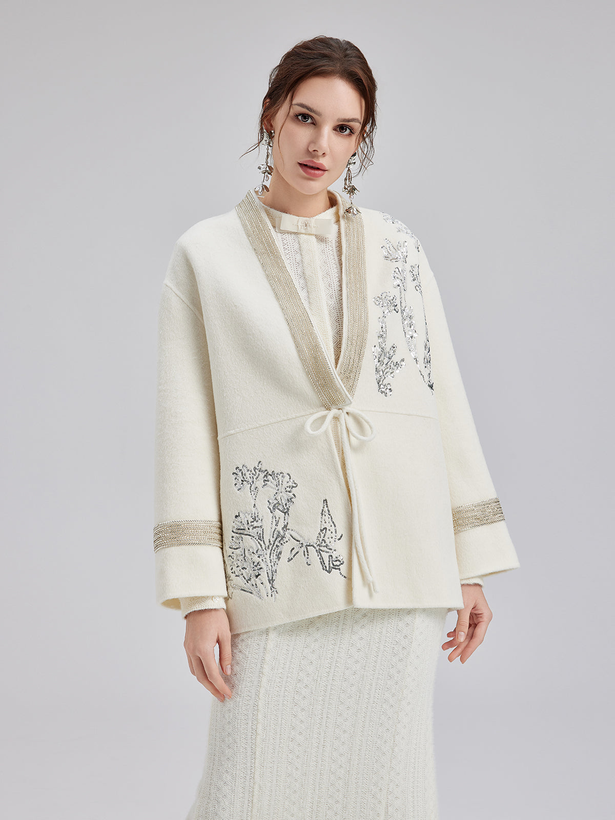 Italian Wool Embroidered Coat