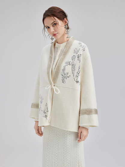 Italian Wool Embroidered Coat