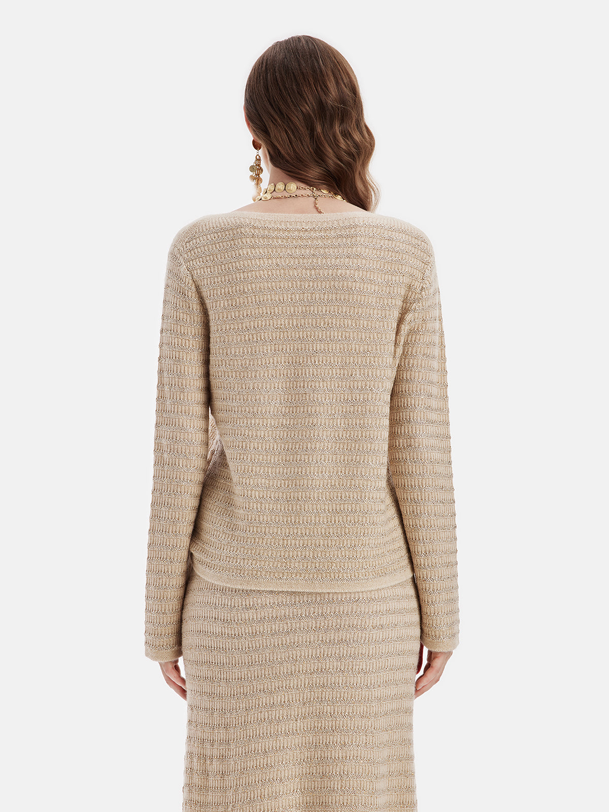 New Zealand Cashmere-Gold Blend Top