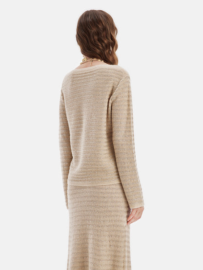 New Zealand Cashmere-Gold Blend Top