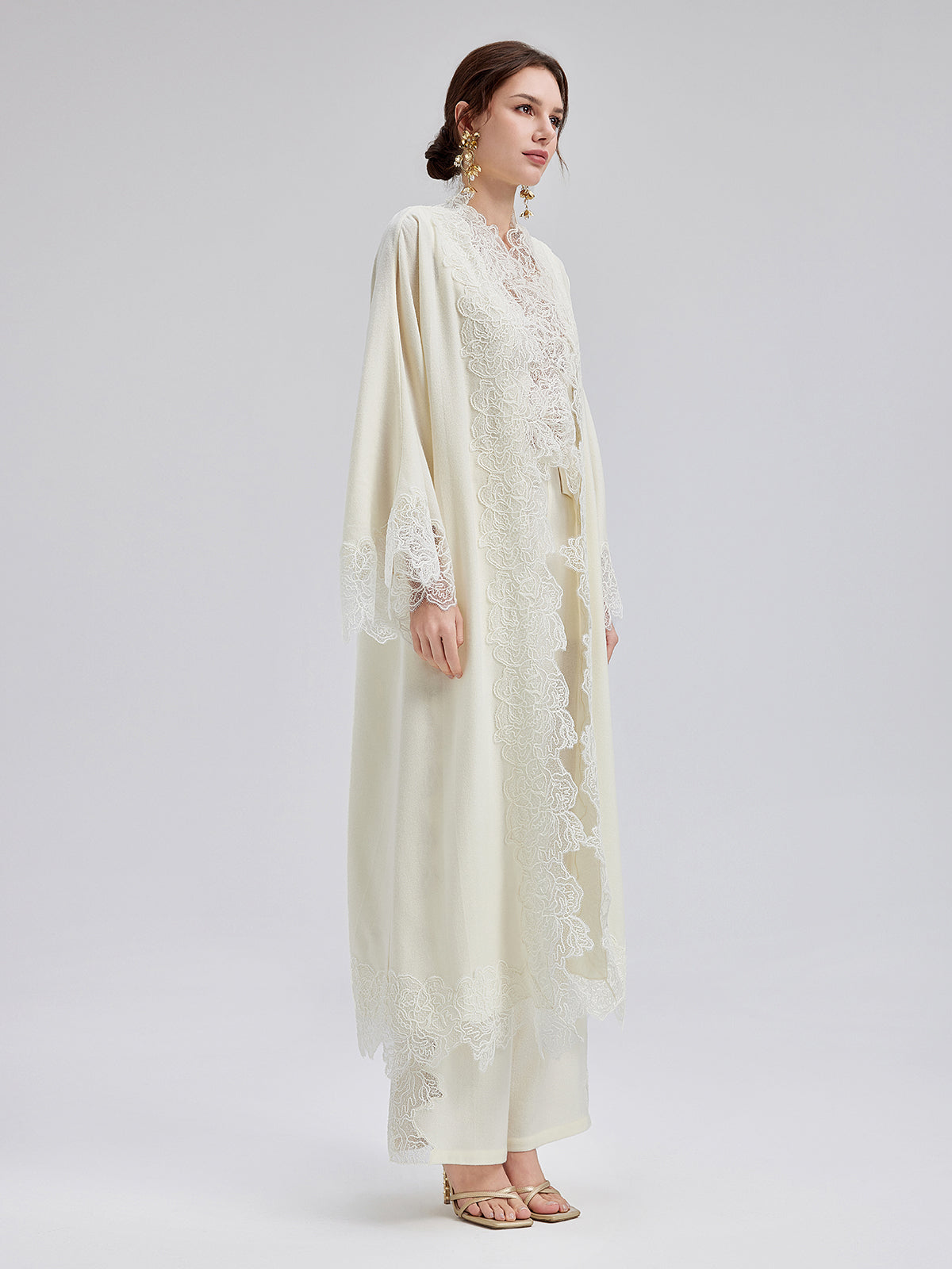 Final Sale | French Wool Lace Three-Piece Set