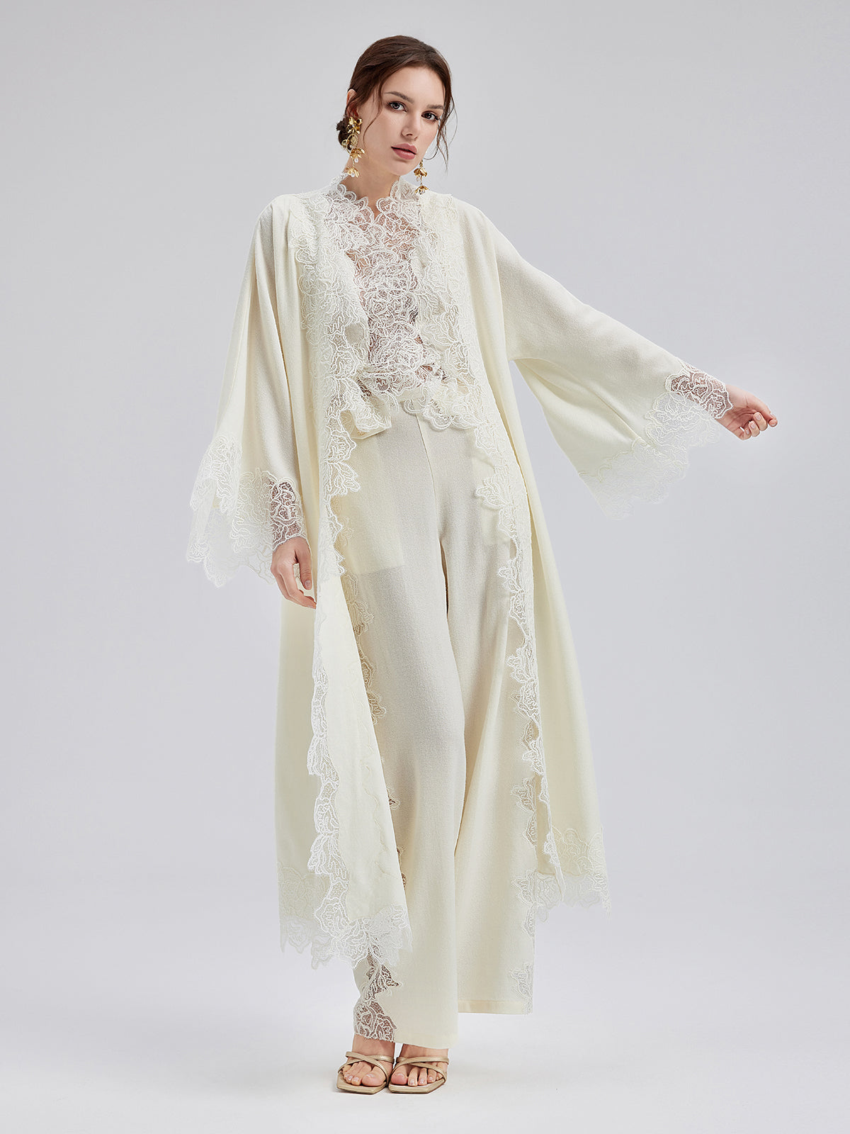 Minimal garment with soft texture and simple structure