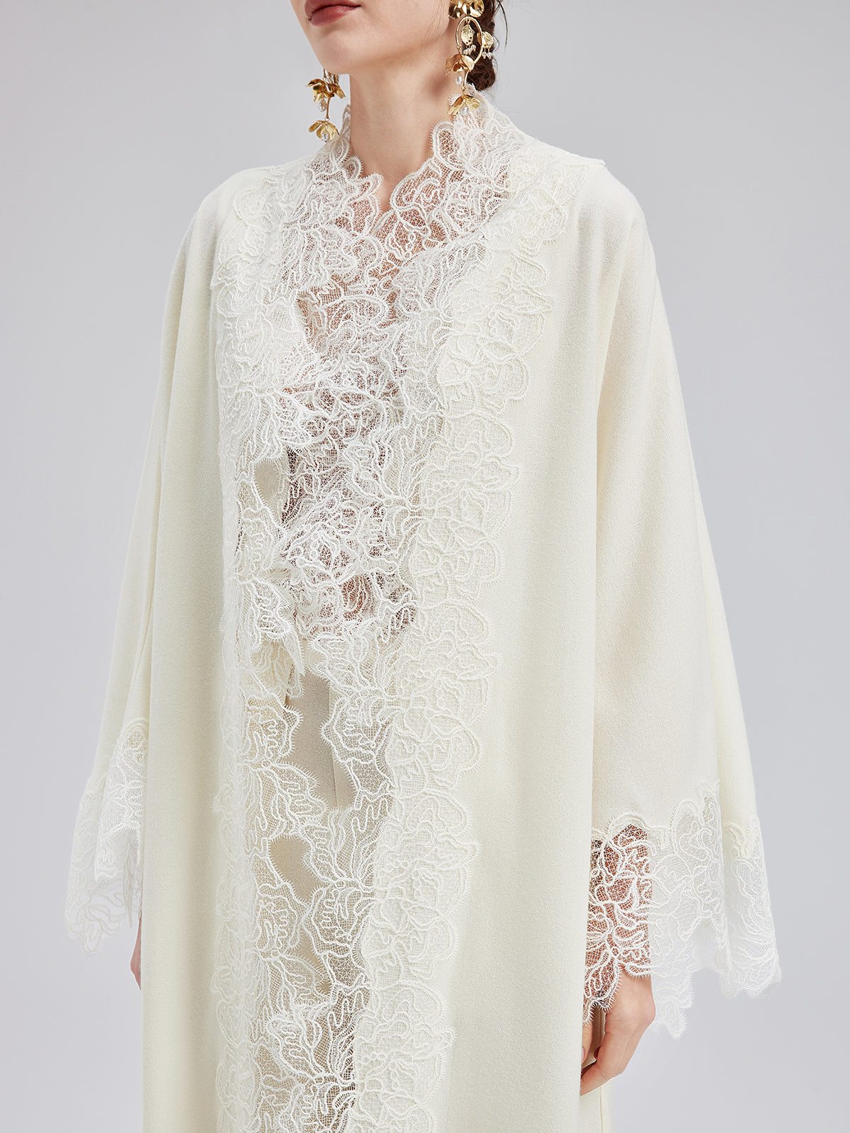 Final Sale | French Wool Lace Three-Piece Set