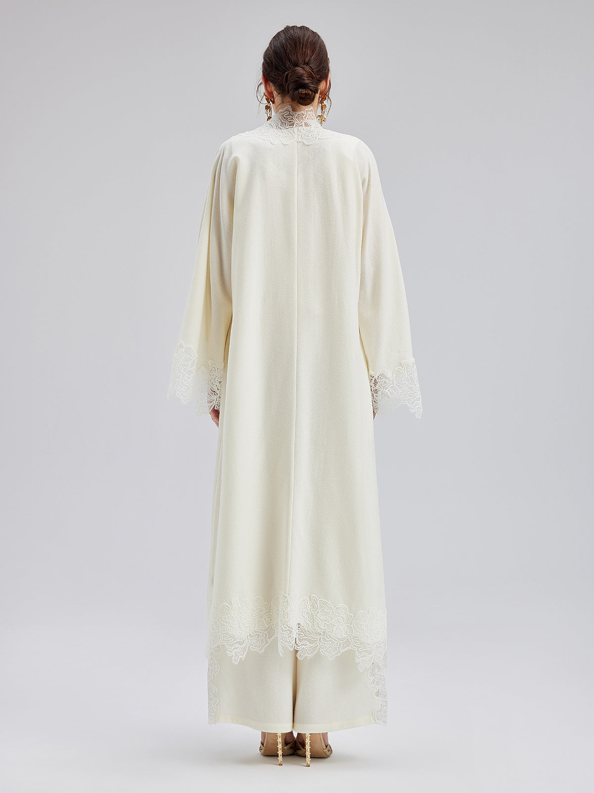 Final Sale | French Wool Lace Three-Piece Set