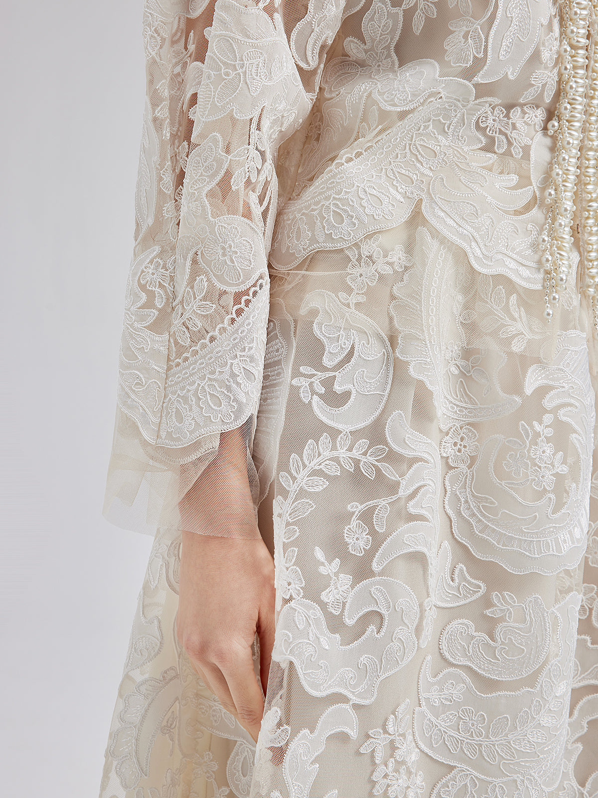 Embroidered Lace & Beaded Dress Set RICHRADIQS Embroidered Lace & Beaded Dress Set RICHRADIQS
