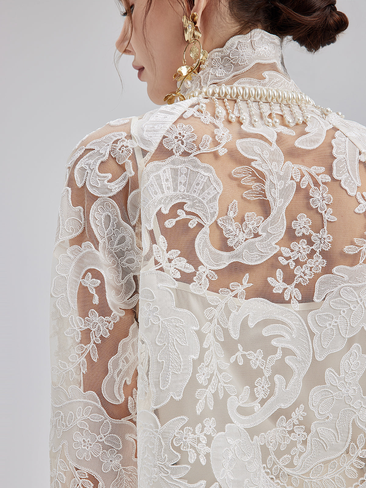 Embroidered Lace & Beaded Dress Set RICHRADIQS Embroidered Lace & Beaded Dress Set RICHRADIQS