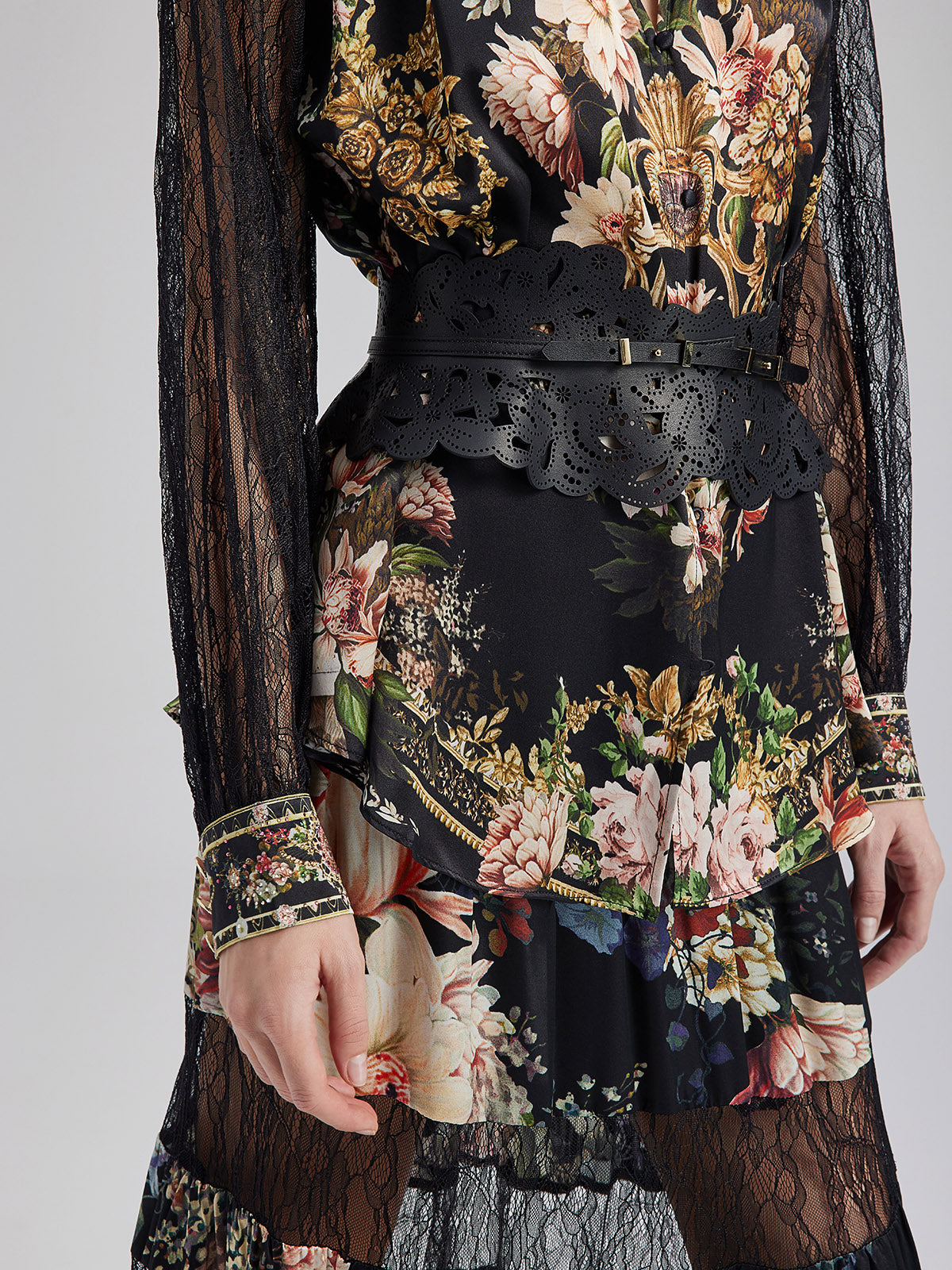 Bohemian Hollow Carved Leather Belt