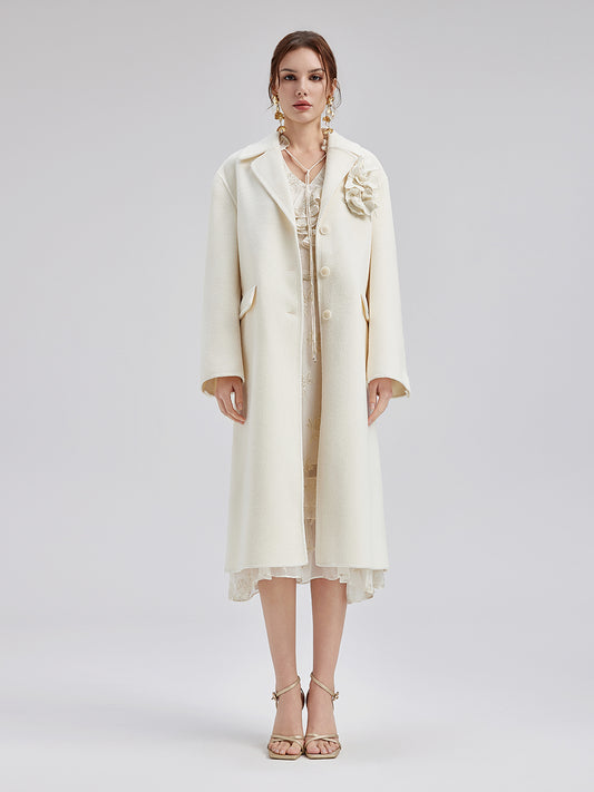 Australian Wool Floral Coat