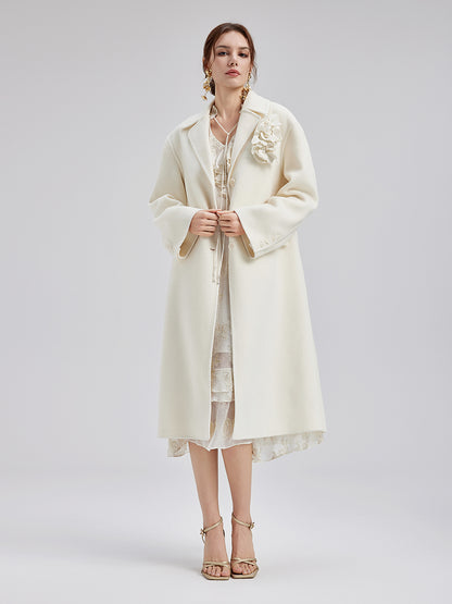 Australian Wool Floral Coat