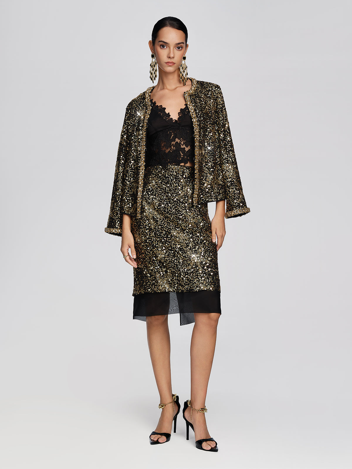 Silk Floral Guipure Lace Blouse