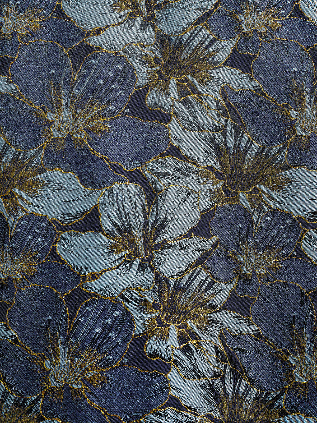 Hand-Sewn Crystal Floral Jacquard Jacket